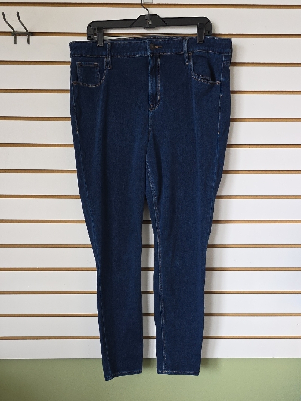Old Navy Rockstar Super Skinny High Rise Dark Wash Denim Jeans 16